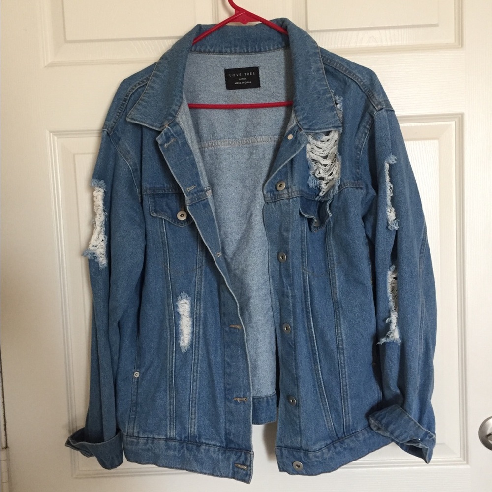 Super Comfy Blue Jean Jacket - Size L